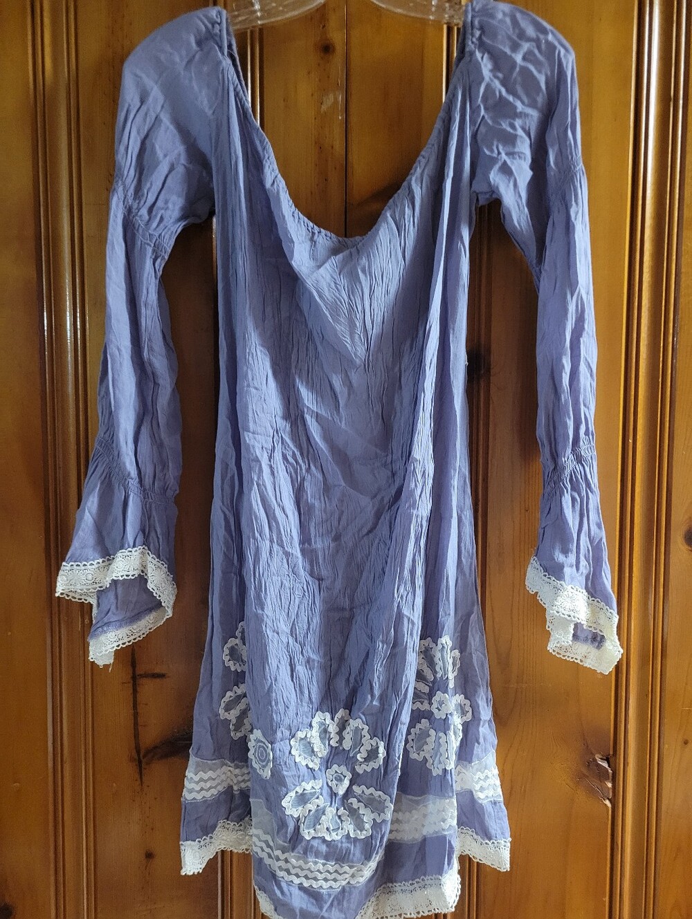 Lavender Lace-Trim Women's Nightdress